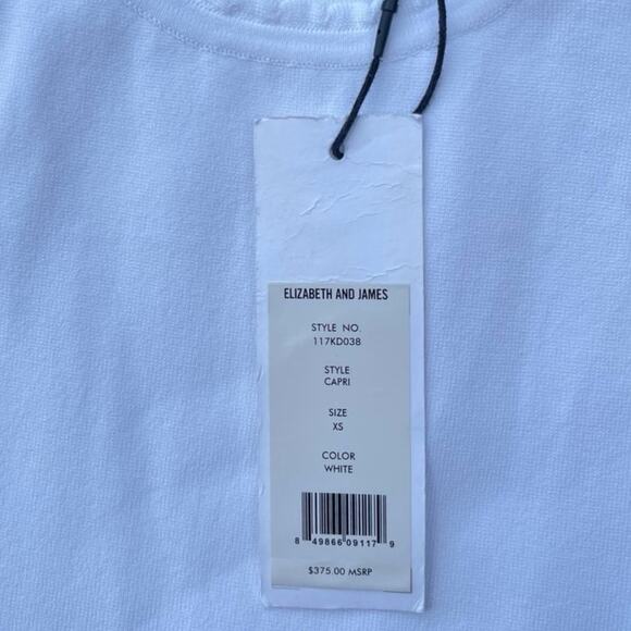 Elizabeth and James Capri Cutout Stretch Bodycon Dress in White - Size XS - Picture 6 of 13